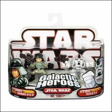 Star Wars: Galactic Heroes figure 47 AT-AT Commander and AT-AT Driver