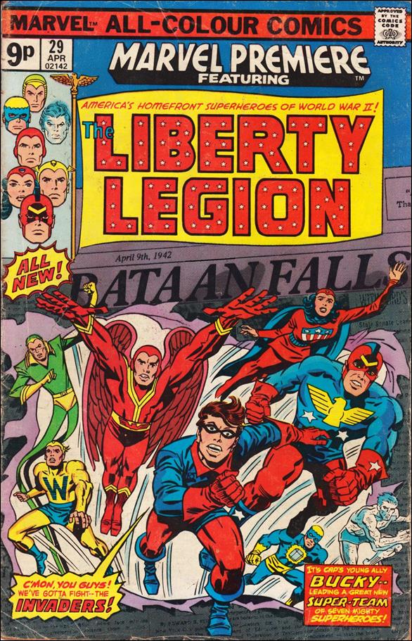 Marvel Premiere issue 29-C UK Price Cover