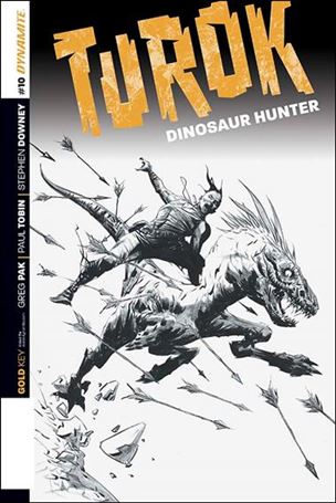 Turok: Dinosaur Hunter (2014) issue 10-D Jae Lee 1:25 Black & White Cover