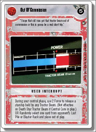 Star Wars: A New Hope Revised (Base Set) card 134 Out Of Commission