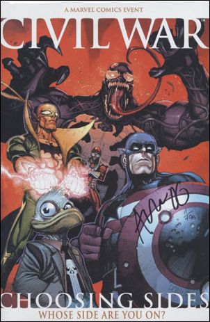 Civil War: Choosing Sides issue 1-B DF (Signed by Michael Avon Oeming) 1/40