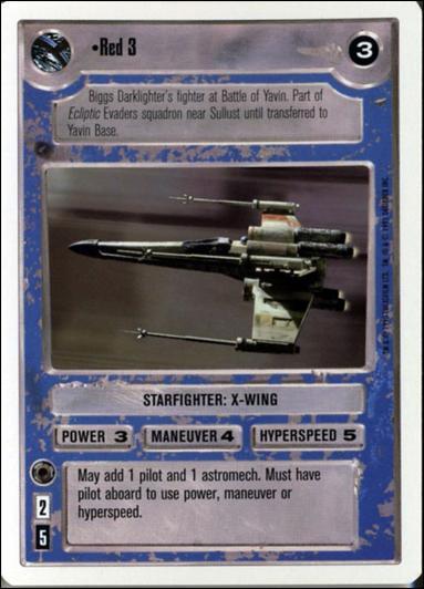 Star Wars: Premiere Unlimited (Base Set) card 307 Red 3