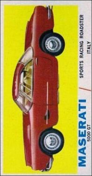 Sports Cars (1961) (Base Set) card 7 Maserati 5000 GT
