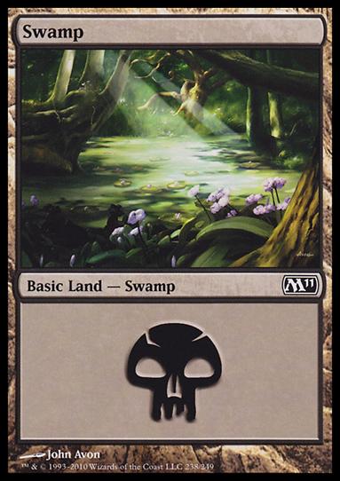 Magic the Gathering: 2011 Core Set (Base Set) card 238 Swamp