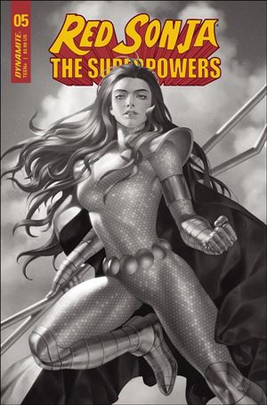 Red Sonja: The Superpowers issue 5-J Jung-Geun Yoon Black & White Cover