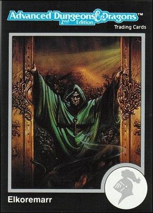 TSR 1991 Trading Cards Premier Edition Factory Set (Base Set) card 20 Advanced Dungeons & Dragons - Elkoremarr