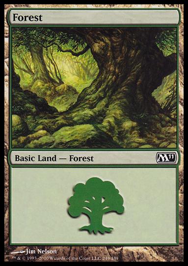 Magic the Gathering: 2011 Core Set (Base Set) card 249 Forest