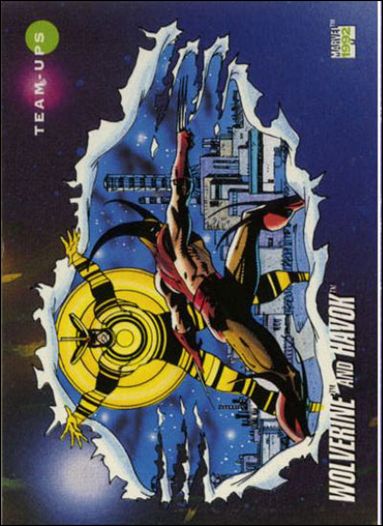 Marvel Universe: Series 3 (Base Set) card 91 Wolverine and Havok