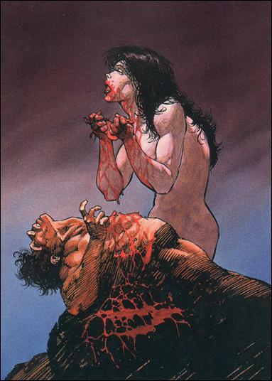 Bernie Wrightson II: More Macabre (Base Set) card 32 Queen of Hearts
