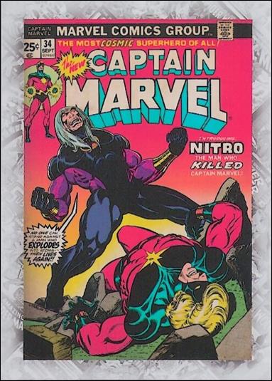 Marvel Beginnings: Series 3 (Breakthrough Issues Comic Cover Subset) card B-121 Captain Marvel #34
