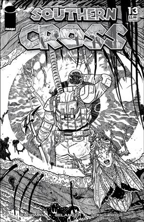 Southern Cross issue 13-C Becky Cloonan Walking Dead B&W Tribute Cover