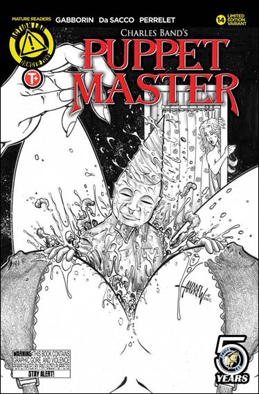 Puppet Master (2015) issue 14-D Andrew Mangum Sketch Cover 1/1500