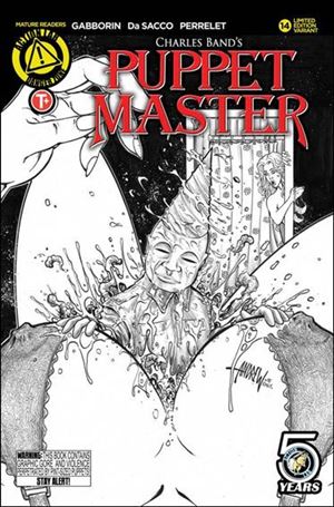 Puppet Master (2015) issue 14-D Andrew Mangum Sketch Cover 1/1500