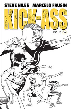 Kick-Ass (2018) issue 14-B Marcelo Frusin Black & White Cover