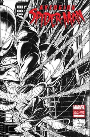 Avenging Spider-Man issue 1-J Unbagged Joe Quesada 1:200 Wraparound Sketch Cover