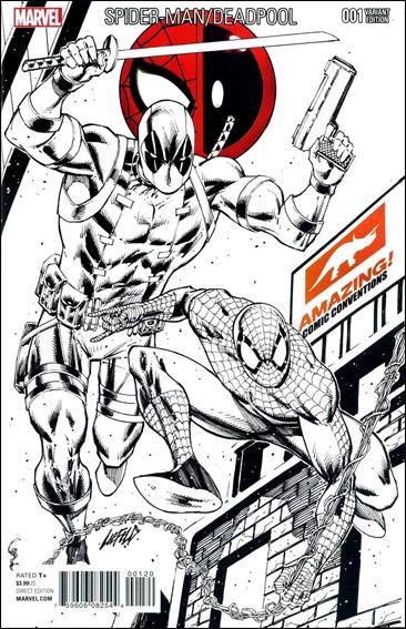 Spider-Man/Deadpool issue 1-M Rob Liefeld Amazing Comic Con B&W Cover 1/1000 