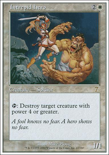 Magic the Gathering: 7th Edition (Base Set) card 22 Intrepid Hero
