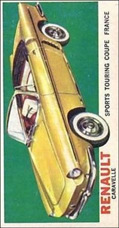 Sports Cars (1961) (Base Set) card 27 Renault Caravelle