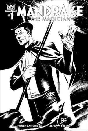 King: Mandrake the Magician issue 1-F Ron Salas 1:40 Black & White Cover