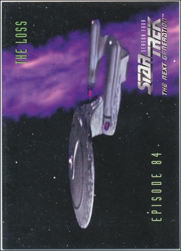 Star Trek: The Next Generation - The Episode Collection Season Four (Base Set) card 351 The Loss, Episode 84C