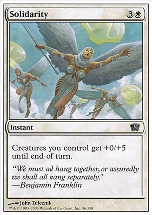 Magic the Gathering: 8th Edition (Base Set) card 46 Solidarity
