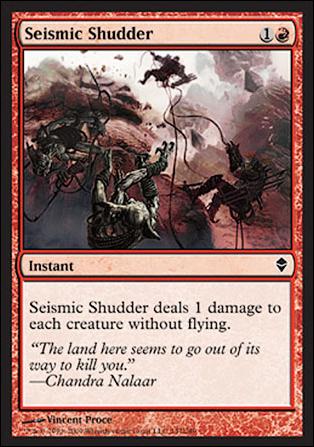 Magic The Gathering: Zendikar (Base Set) card 147 Seismic Shudder
