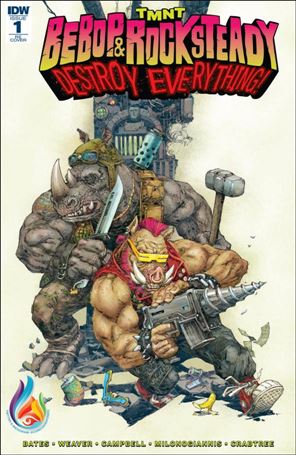 Teenage Mutant Ninja Turtles Bebop & Rocksteady Destroy Everything issue 1-H Kenneth Rocafort Comics & Ponies Cover