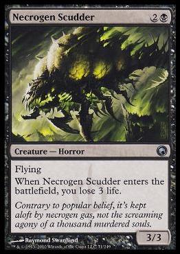 Magic the Gathering: Scars of Mirrodin (Base Set) card 71 Necrogen Scudder