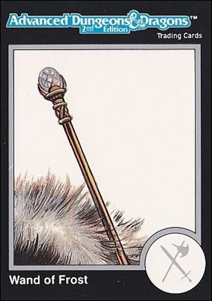 TSR 1991 Trading Cards Premier Edition Factory Set (Base Set) card 51 Advanced Dungeons & Dragons - Wand of Frost