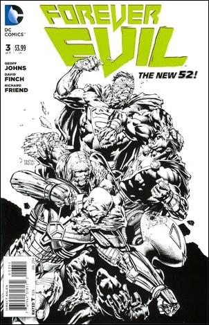 Forever Evil issue 3-G David Finch 1:200 Black and White Cover