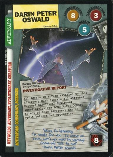 X-Files: 101361 (Base Set) card XF97-0386x1 Darin Peter Oswald