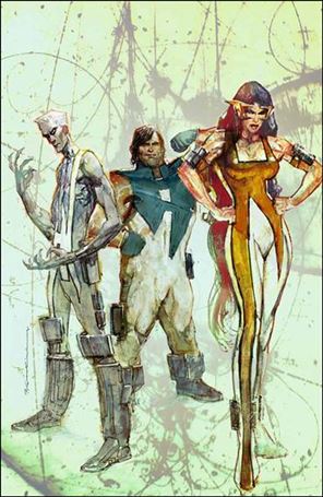 Hypernaturals issue 2-E Bill Sienkiewicz Virgin Cover 1/50