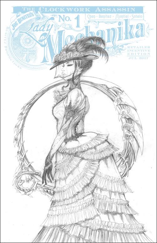 Lady Mechanika: The Clockwork Assassin issue 1-C Joe Benitez 1:10 Sketch Cover