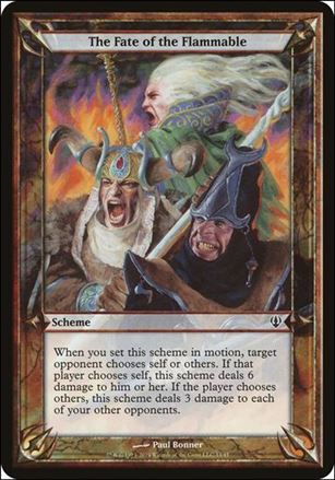 Magic the Gathering: Archenemy (Scheme Subset) card 13 The Fate of the Flammable
