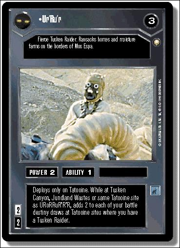 Star Wars: Special Edition Limited (Base Set) card 36 Ur'Ru'r
