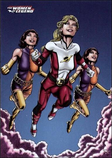 Women of Legend (Base Set) card 54 Saturn Girl & Duplicate Damsel