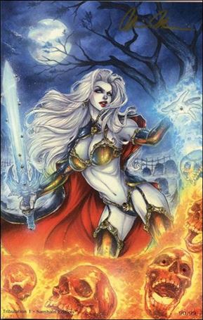 Lady Death: Tribulation issue 1-DR Samhain Edition 1/99 Virgin Cover 1/49