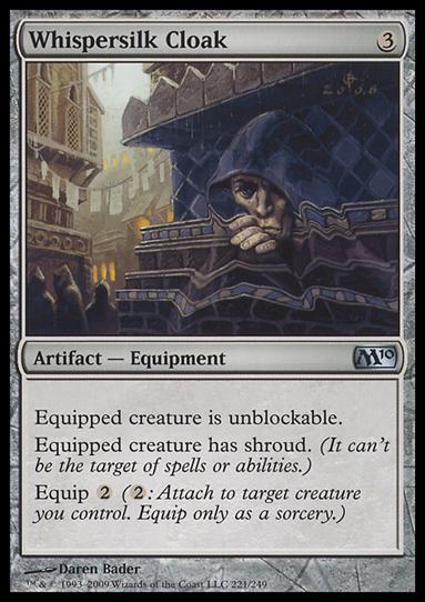 Magic the Gathering: 2010 Core Set (Base Set) card 221 Whispersilk Cloak