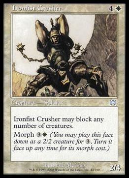 Magic the Gathering: Onslaught (Base Set) card 42 Ironfist Crusher