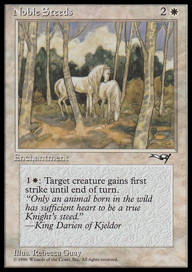Magic the Gathering: Alliances (Base Set) card 11 Noble Steeds