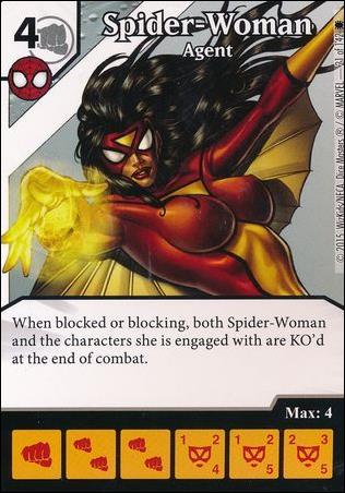 Marvel Dice Masters Amazing Spider-Man card 21 Spider-Woman: Agent