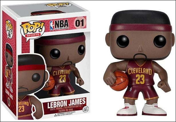 Pop! Basketball figure 1-B LeBron James (Cleveland Cavaliers  Maroon)