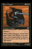 Magic the Gathering: Portal (Base Set) card 91 Ebon Dragon