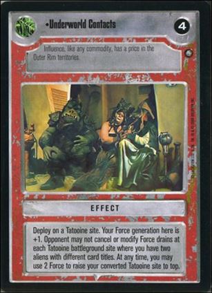 Star Wars: Jabba's Palace Sealed Deck (Base Set) card 15 Underworld Contacts