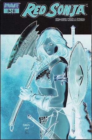Red Sonja (2005) issue 31-D Paul Renaud Negative Cover