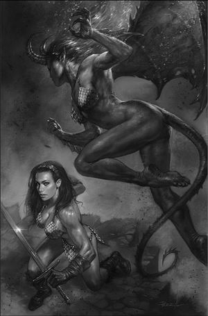 Sonjaversal issue 7-I Lucio Parrillo 1:11 Black & White Virgin Cover