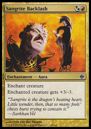 Magic The Gathering: Alara Reborn (Base Set) card 139 Sangrite Backlash