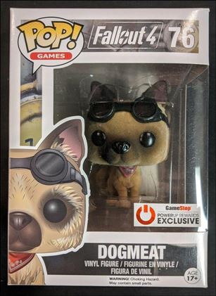 POP! Games figure 76-B Dogmeat (Flocked)