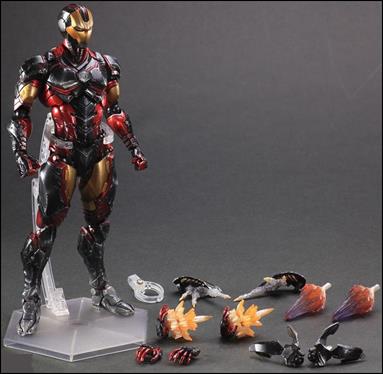 Marvel Universe Variant (Play Arts ~ Kai)  figure 1-B Iron Man (Loose)