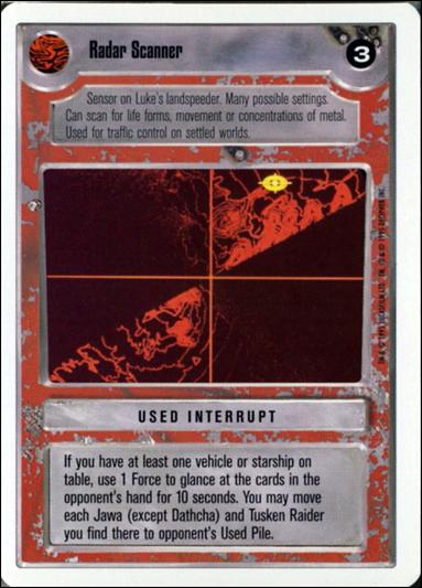 Star Wars: Premiere Unlimited (Base Set) card 274 Radar Scanner